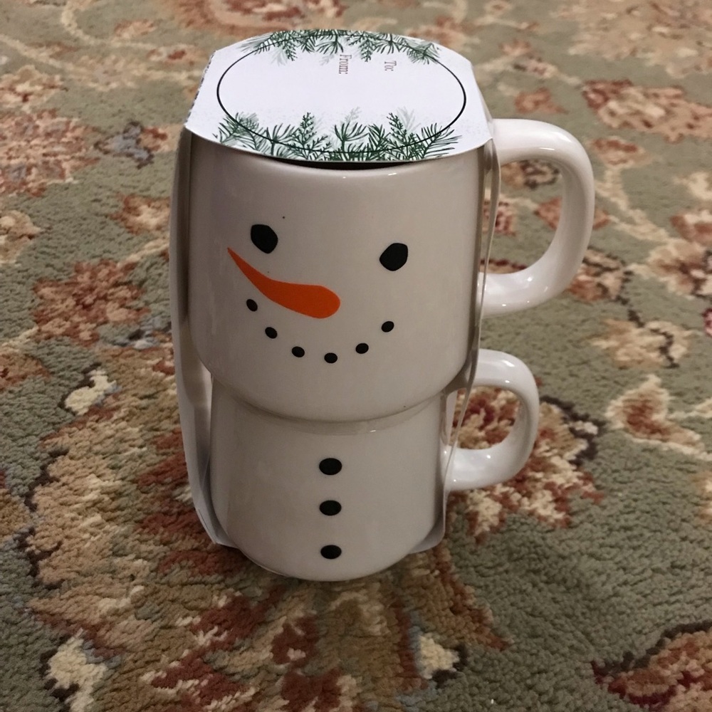 Target BP snowman stackable mug set 2022